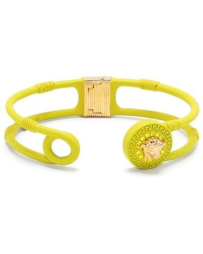 Versace Bracelet torque à logo Medusa - Jaune