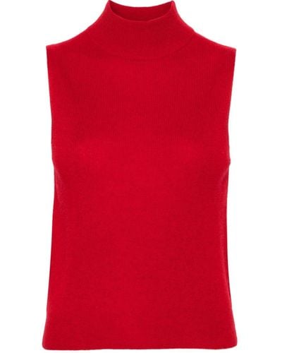 360cashmere Jersey con cuello alzado - Rojo