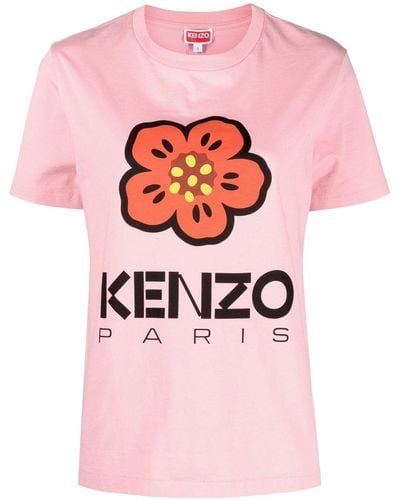 KENZO Camiseta Boke Flower - Rosa