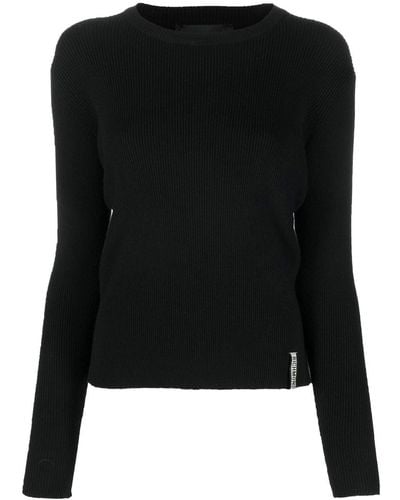 John Richmond Round-neck Knit Sweater - Black