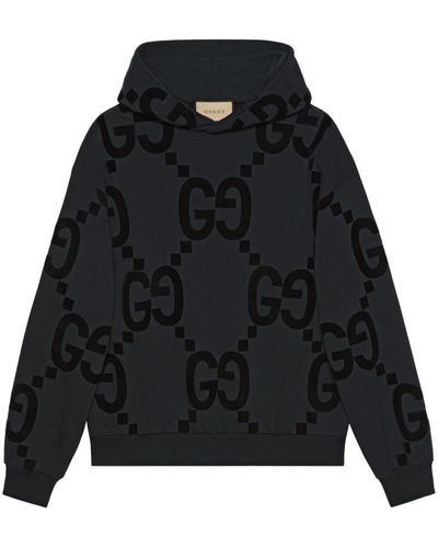 Gucci Katoenen Hoodie Met GG-logo - Zwart