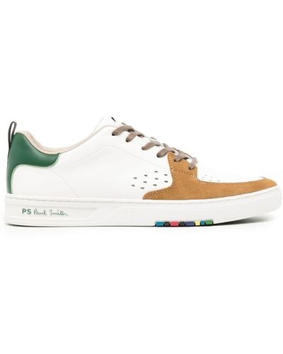 PS by Paul Smith Cosmo Sneakers in Colour-Block-Optik - Weiß