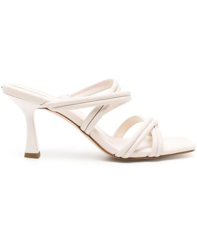 MICHAEL Michael Kors Mules en cuir à brides croisées - Blanc