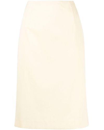 Paule Ka High-waisted Pencil Skirt - Natural