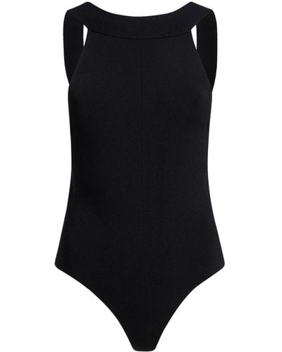 Khaite The Campagna Sleeveless Bodysuit - Black
