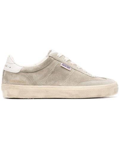 Golden Goose Soul Star Suede Trainers - White