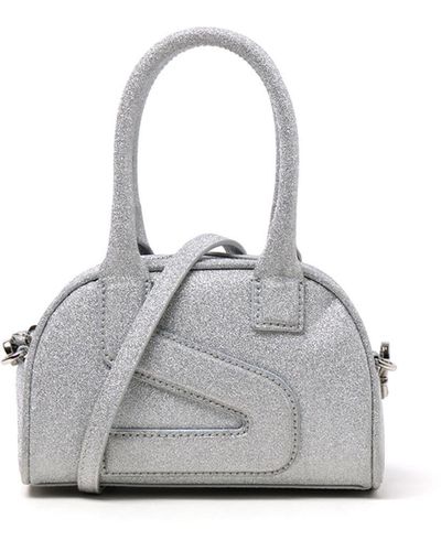 Yuzefi Mini Charli Glittery Bag - Grey