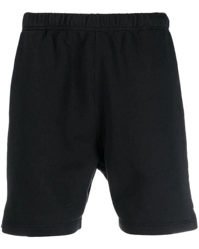 Heron Preston Logo-patch Cotton Shorts - Black