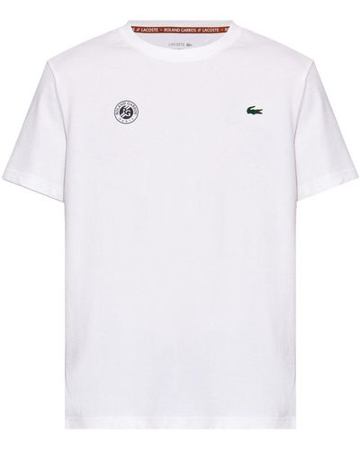 Lacoste X Rolland Garros T-Shirt - Weiß