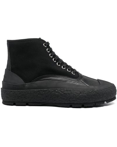 Jil Sander Hi-top Sneakers - Black