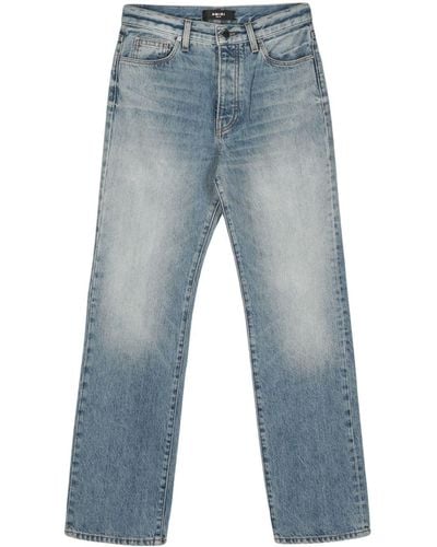 Amiri Straight-Leg-Jeans mit hohem Bund - Blau