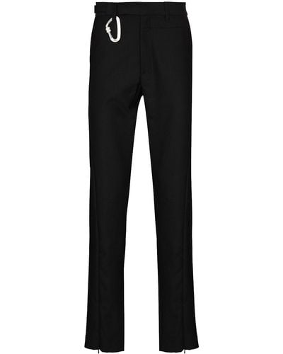 HELIOT EMIL Carabinel Wool Tailored Pants - Black