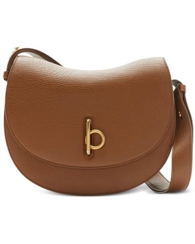 Burberry Medium Rocking Horse leather bag - Braun