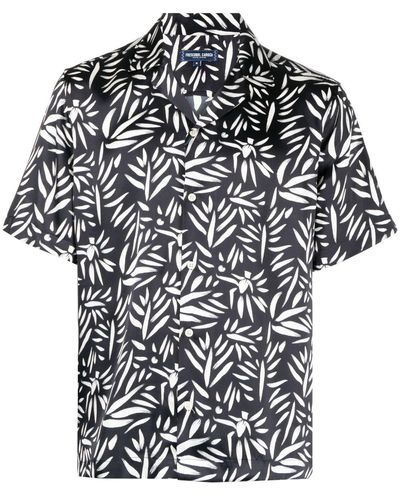 Frescobol Carioca Overhemd Met Abstracte Print - Zwart