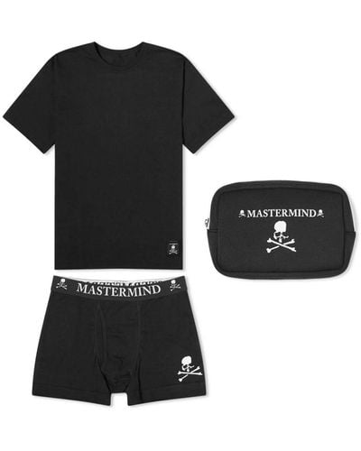 MASTERMIND WORLD Brand Logo Cotton Underwear (set Of Three) - Black