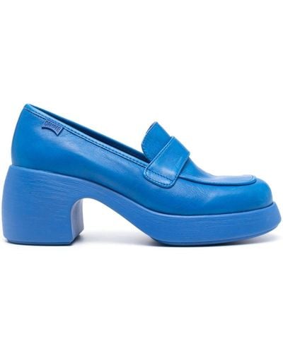 Camper Thelma 70mm Leather Loafers - Blue