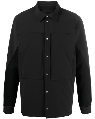 BYBORRE Weatherproof Paneled Overshirt - Black