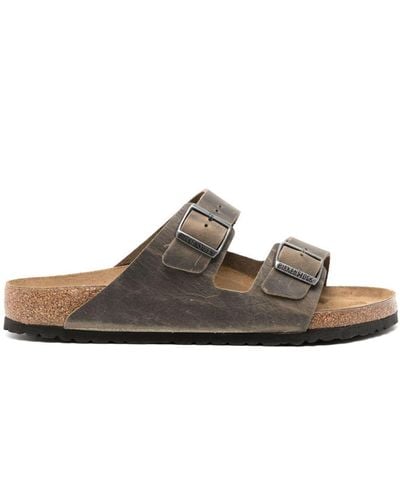 Birkenstock Arizona leather sandals - Braun