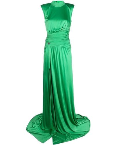 Philipp Plein Vestido de fiesta con detalle fruncido - Verde