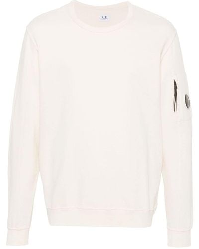 C.P. Company Sweatshirt mit Linsen-Detail - Weiß