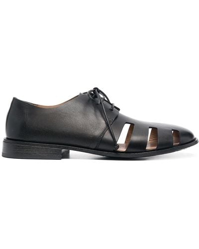 Marsèll Cut-out Leather Shoes - Black
