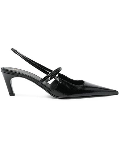 Totême The Sharp 70mm Pointed-toe Court Shoes - Black