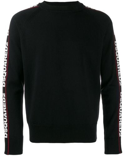 DSquared² ディースクエアード サイドロゴ セーター - ブラック