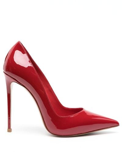 Le Silla Eva 120mm Patent Leather Court Shoes - Red