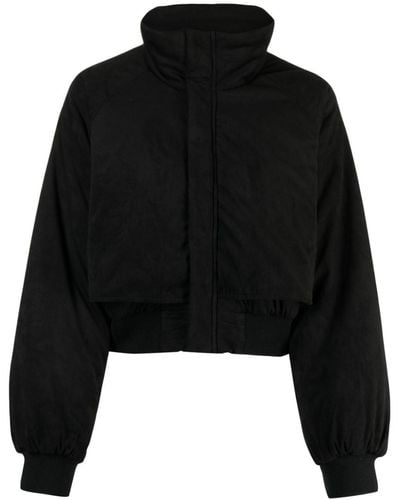 Izzue Funnel-neck Puffer Jacket - Black