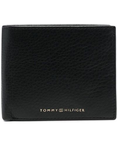 Tommy Hilfiger Leather Card And Coin Wallet - Black