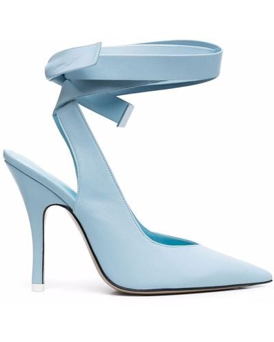 The Attico Ankle Tie-fastening Court Shoes - Blue