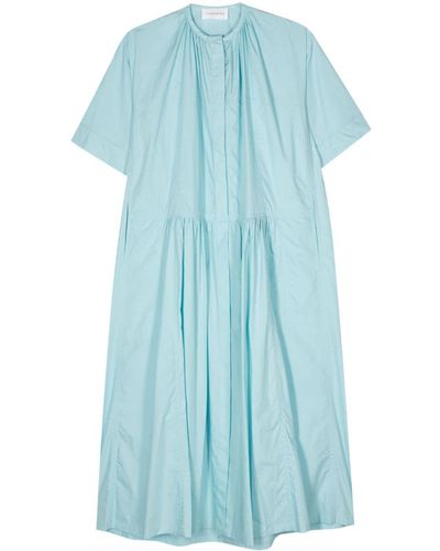 Christian Wijnants Dinya Gathered-detail Dress - Blue