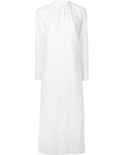 Sies Marjan Robe-chemise longue - Blanc