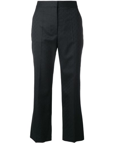 Stella McCartney Cropped Tailored Trousers - Black