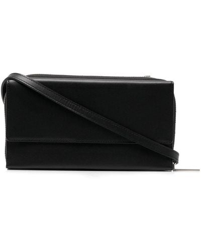 Yohji Yamamoto Bolso satchel con diseño asimétrico - Negro