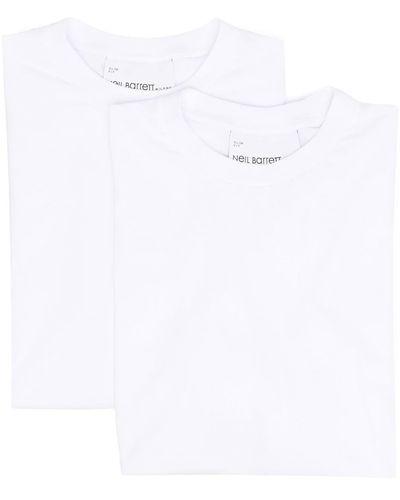 Neil Barrett Short-sleeve Cotton T-shirt - White