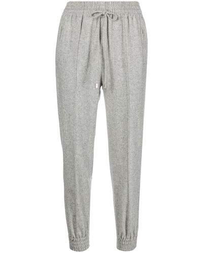 Ermanno Scervino High-waist Tapered Track Pants - Grey