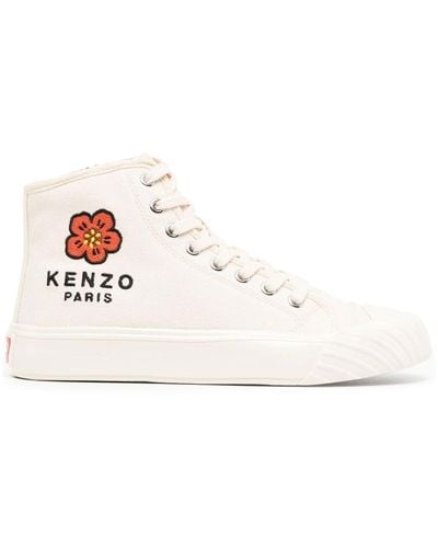 KENZO ロゴ ハイカットスニーカー - ホワイト