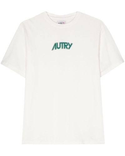 Autry T-Shirt mit Logo-Print - Weiß