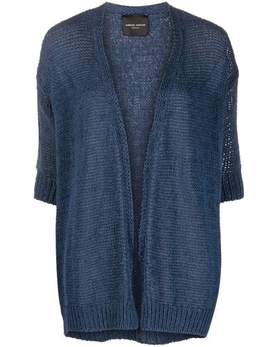Roberto Collina Open-front Knit Cardigan - Blue