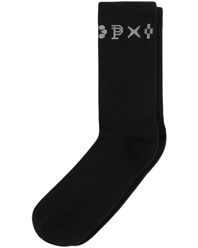 Purple Brand Socken mit Intarsien-Logo - Schwarz