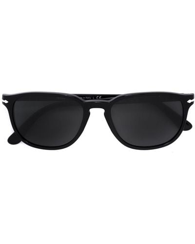 Persol Sonnenbrille mit Kontrastdetails - Schwarz