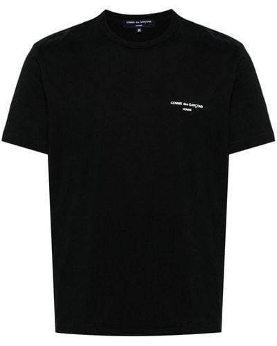 Comme des Garçons Camiseta con logo estampado - Negro