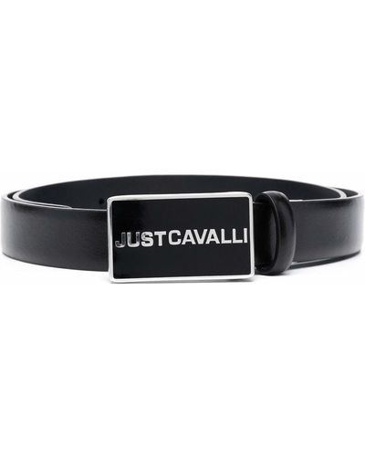 Just Cavalli ロゴバックル ベルト - ブラック