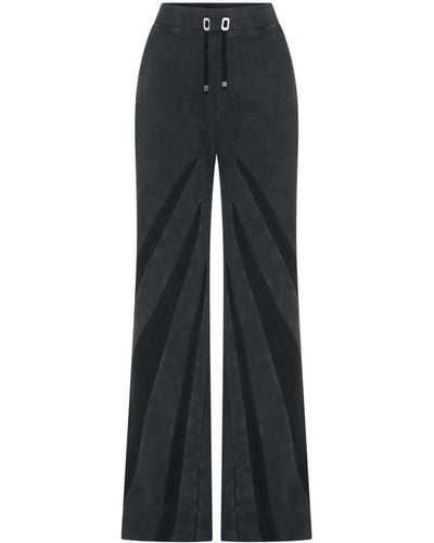 Dion Lee Darted Cotton Track Trousers - Blue