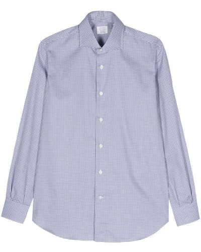 Mazzarelli Long-sleeve Cotton Shirt - Purple