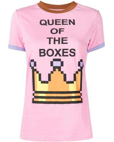 Natasha Zinko Queen Of The Boxes Tシャツ - ピンク