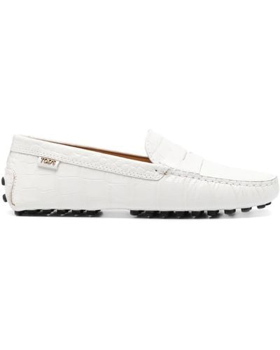 Tod's Gommino Driver Loafers - White