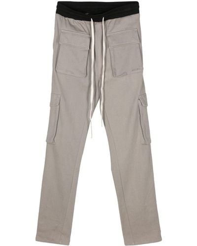 MOUTY Embroidered-logo Cargo Trousers - Grey