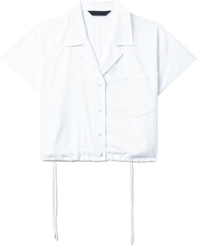 Juun.J Drawstring-hem Shirt - White
